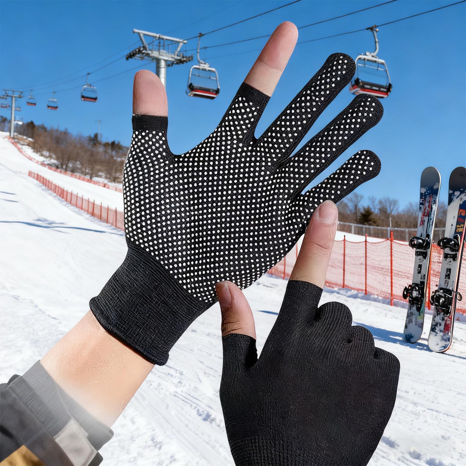 Photography Of A Man - Gants de pêche d'hiver 2 doigts