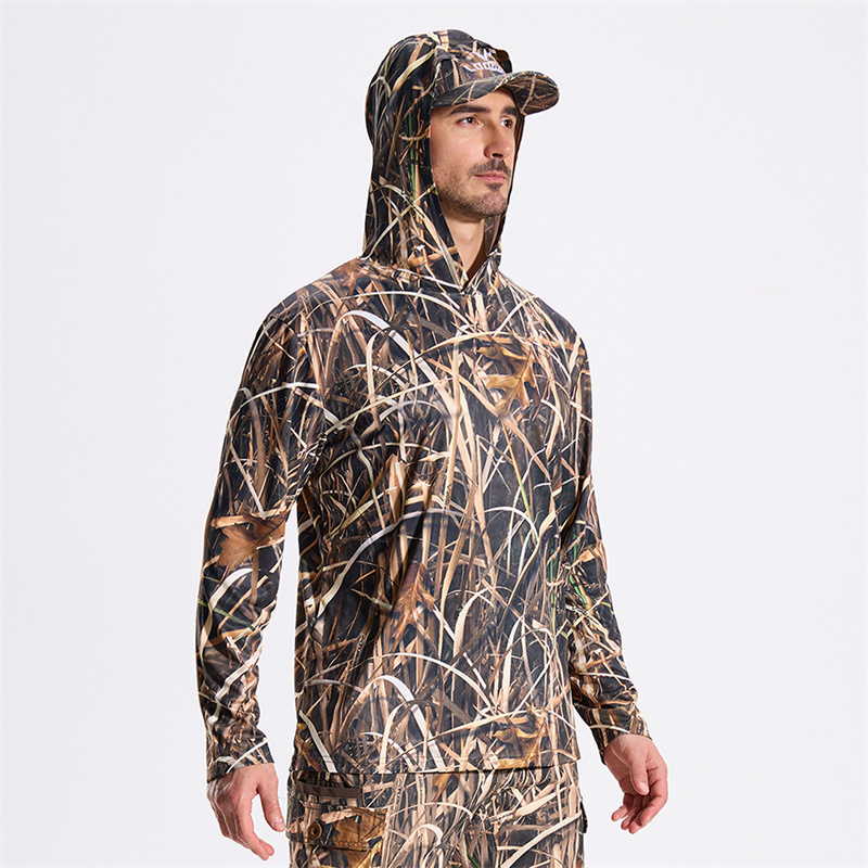 Photography Of A Man - Chemise de chasse camouflage fine pour