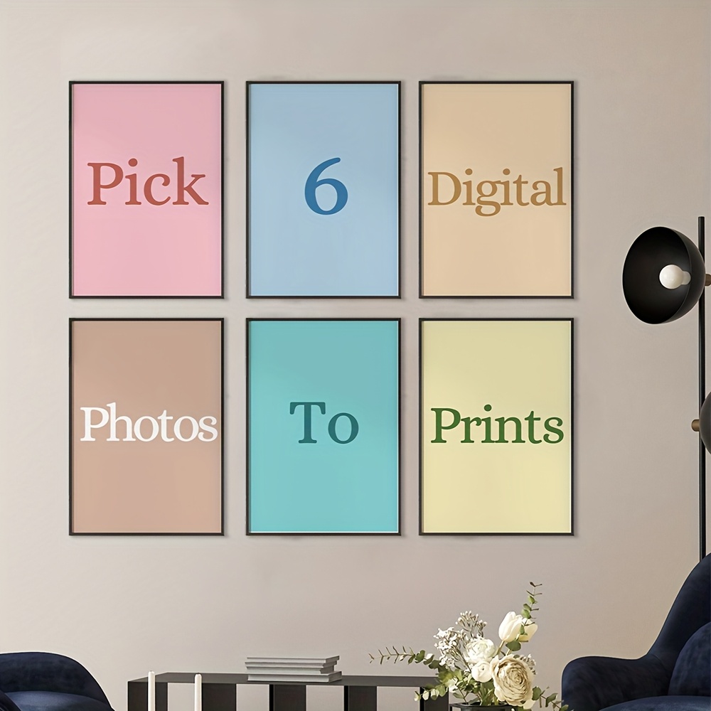 Photography Image - Lot de 6 impressions sur toile