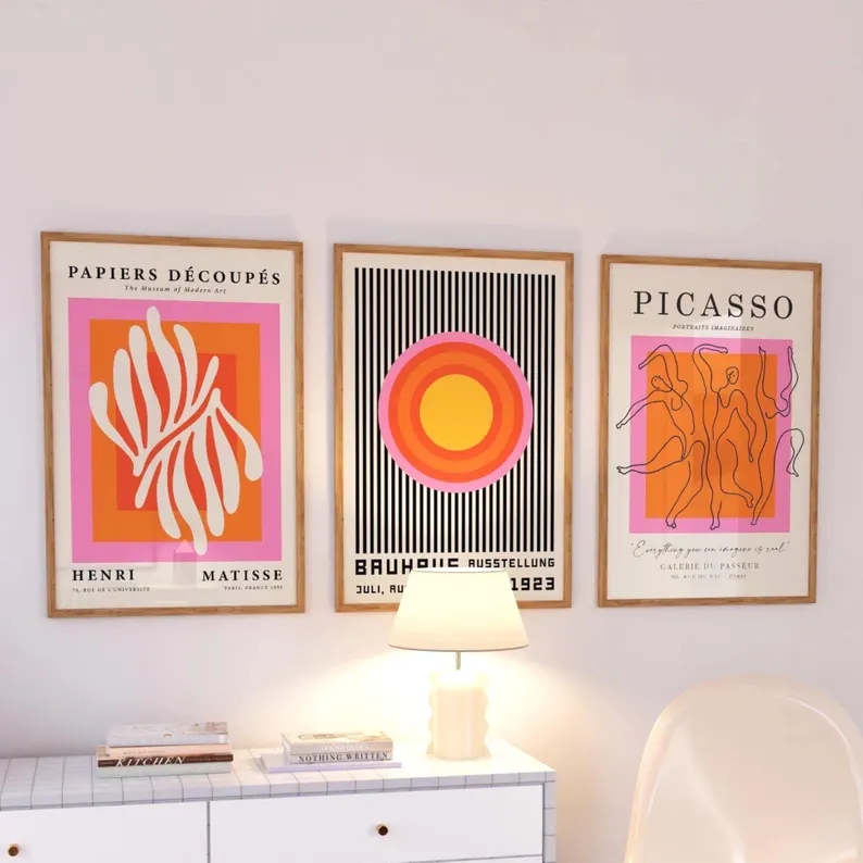 Lot de 3 tableaux muraux moder - Photography Image avis et prix