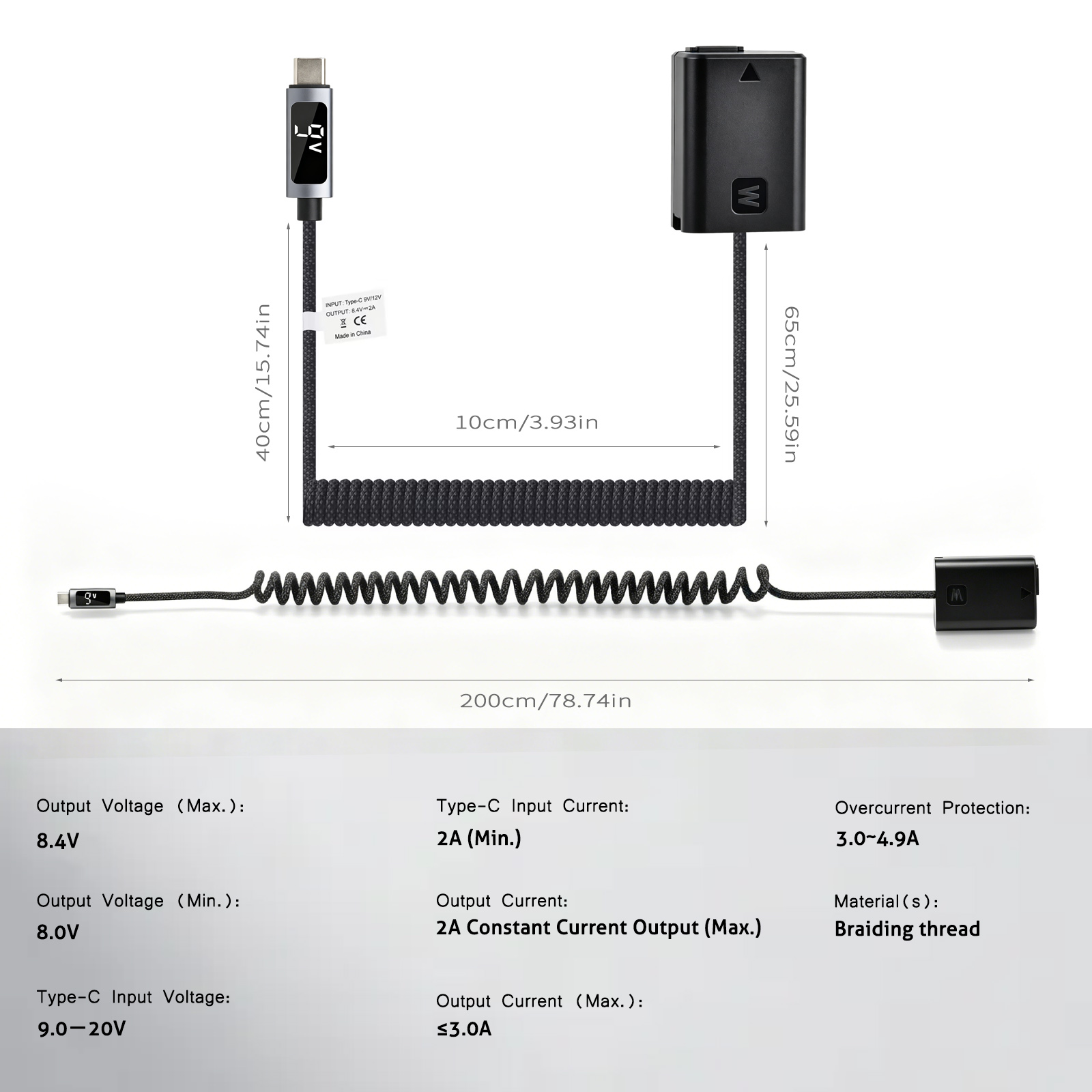 Adaptateur d'alimentation 9V N - Sony Camera A6400 avis et prix